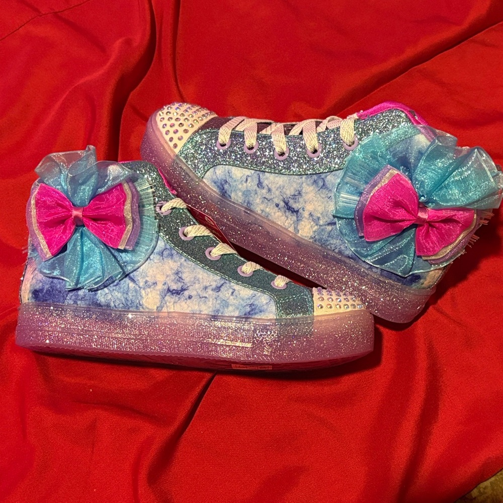 Skechers Kids Sneakers - Pink, Blue, and Purple